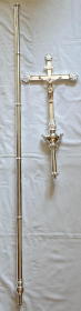 Silver Plated Processional Crucifix